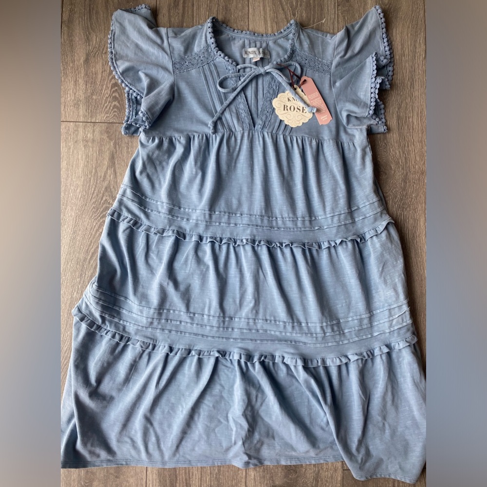 NWOT Knox Rose Light Blue Dress